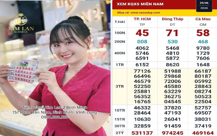 Tiệm vàng quen thuộc hé lộ khách trúng độc đắc xổ số miền Nam