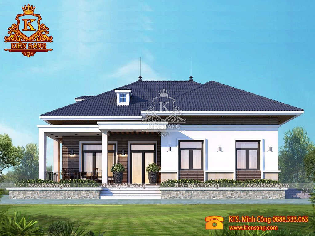 Mẫu nh&agrave; cấp 4 m&aacute;i Th&aacute;i đẹp, đầy đủ tiện nghi tại Kiến Sang - Ảnh 2.