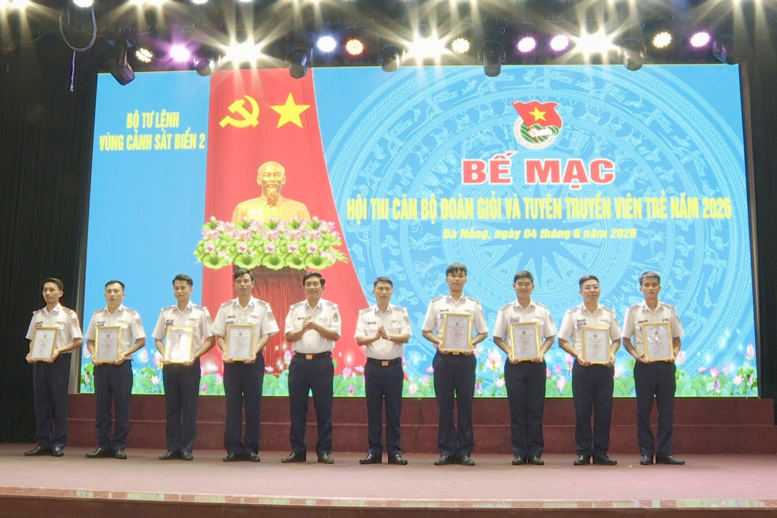 Bộ Tư lệnh Vùng Cảnh sát biển 2 tổ chức Bế mạc Hội thi Cán bộ Đoàn giỏi và Tuyên truyền viên trẻ năm 2026. - Ảnh 3.