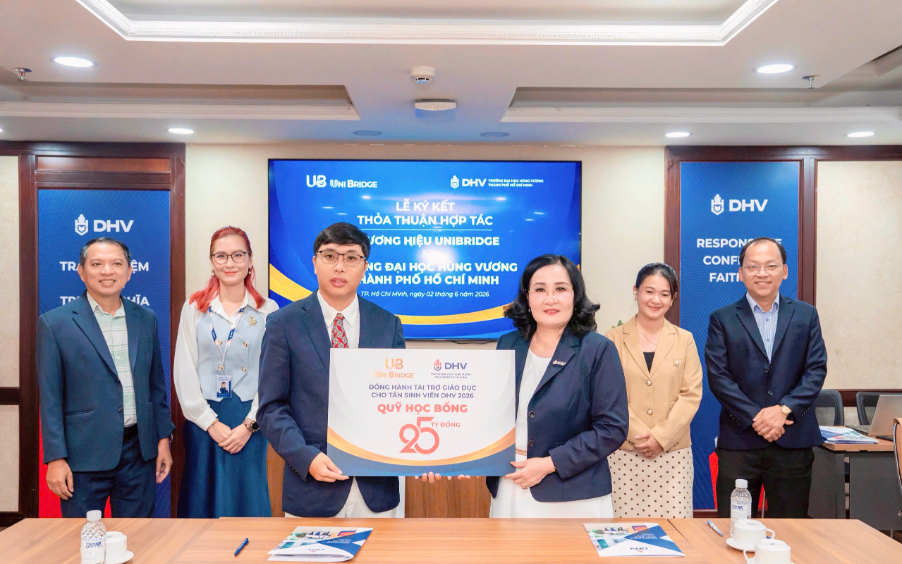 Trường ĐH Hùng Vương TPHCM hợp tác UniBridge hỗ trợ học phí tuyển sinh 2026