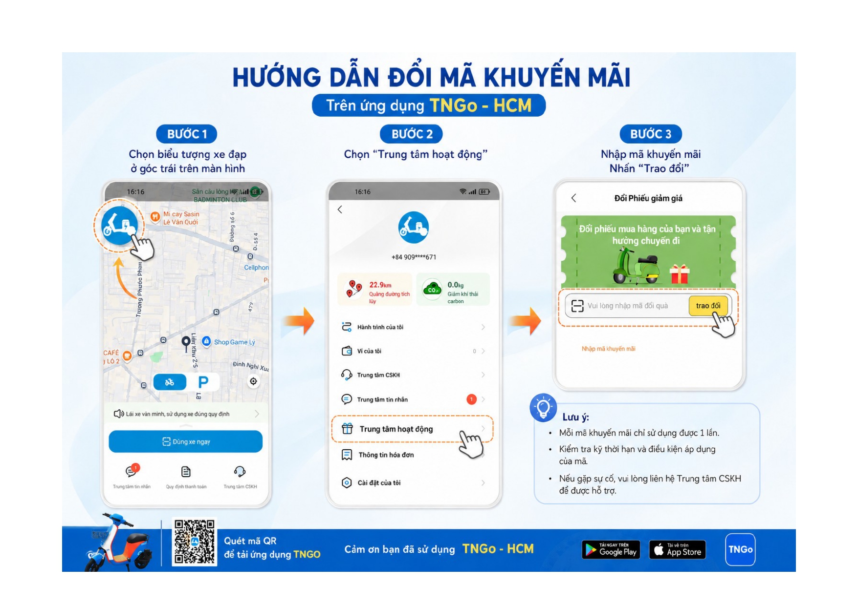 TPHCM tặng 1.000 vé xe đạp điện công cộng miễn phí - Ảnh 2.