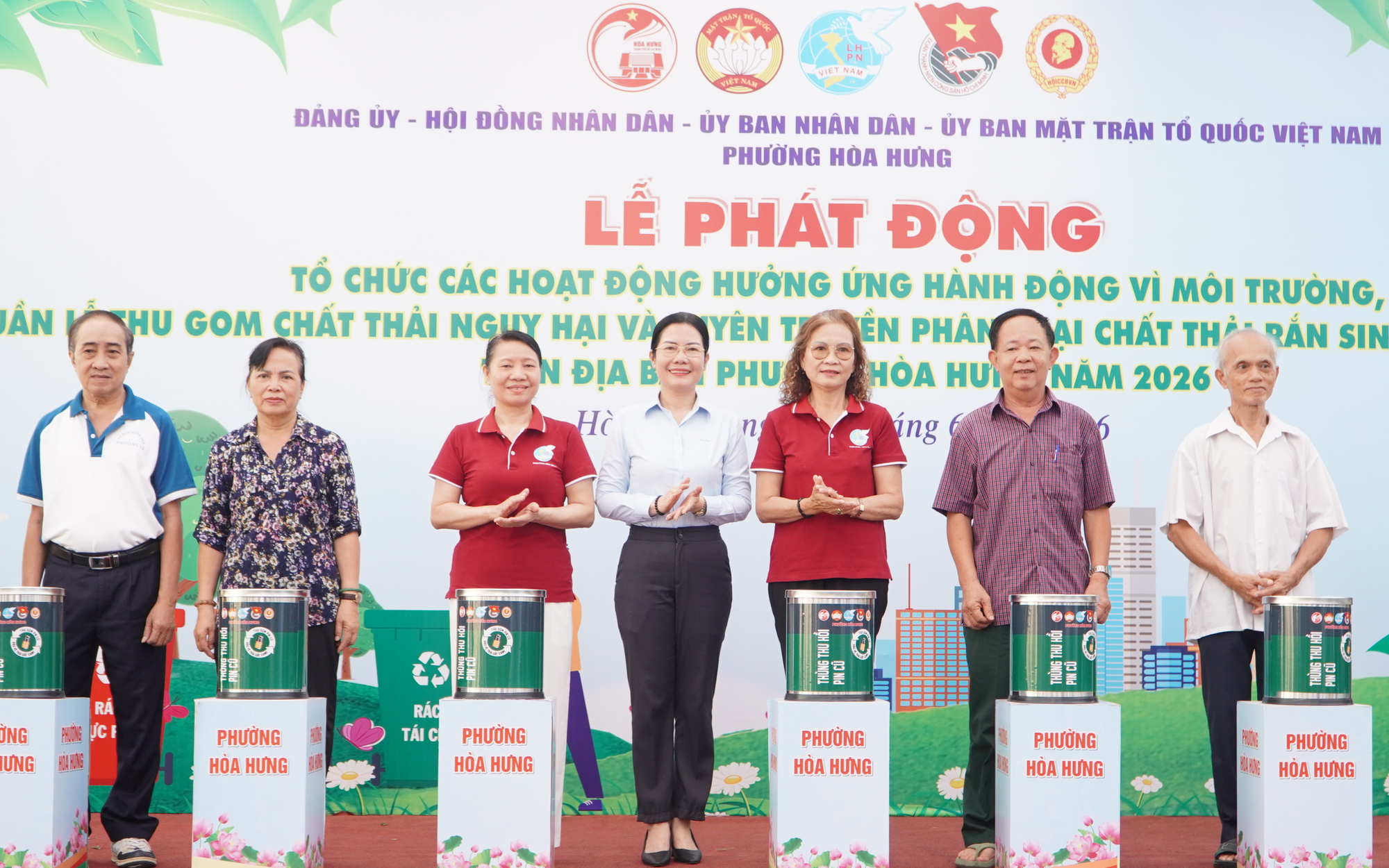 Phường Hòa Hưng kêu gọi người dân bảo vệ môi trường bằng những hành động thiết thực