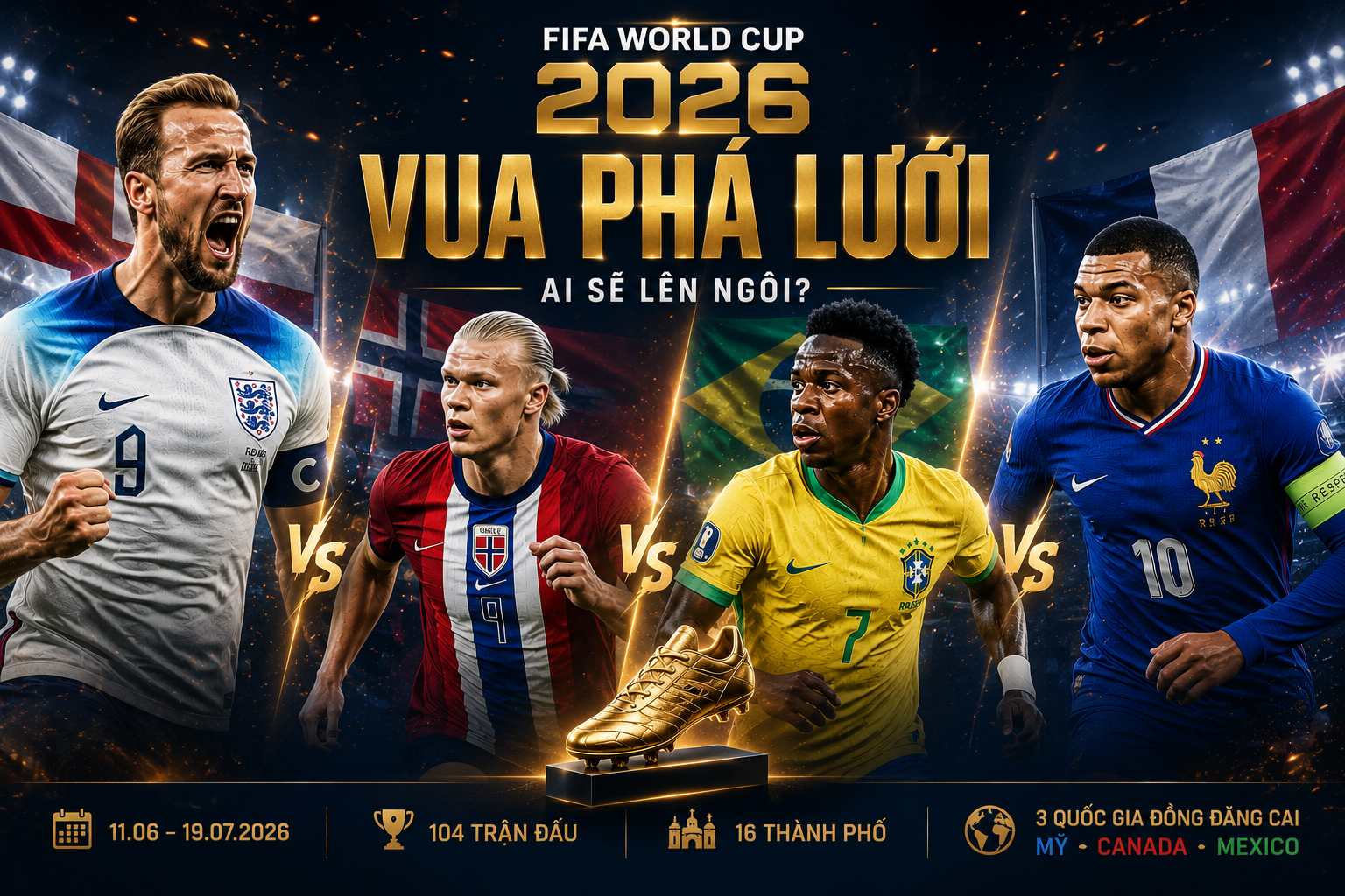 Hướng tới World Cup 2026 (*): Hấp dẫn cuộc chiến "Giày vàng" - Ảnh 1.