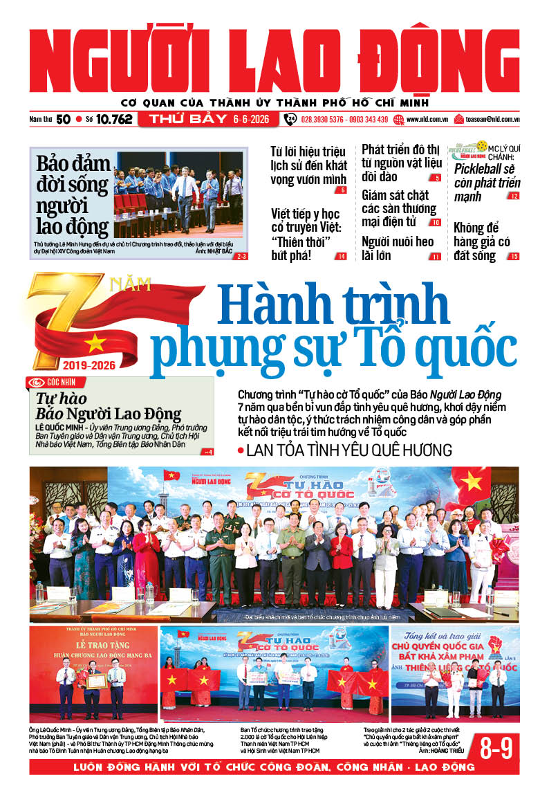 Báo in ngày 6-6: Bảy năm - một hành trình phụng sự Tổ quốc - Ảnh 1.