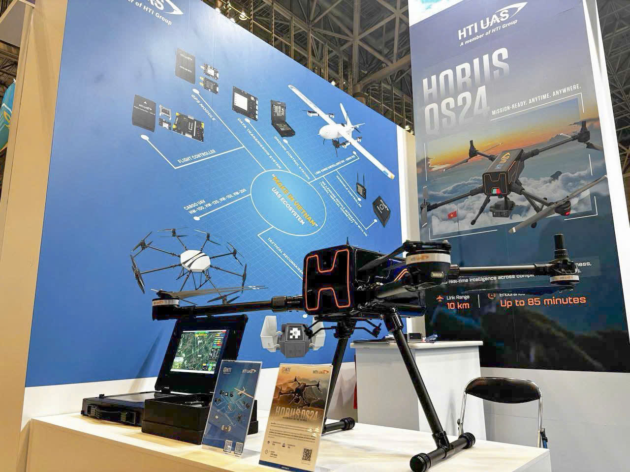 Doanh nghiệp Việt tr&igrave;nh l&agrave;ng loạt UAV &ldquo;made in Vietnam&rdquo; tại Nhật Bản - Ảnh 3.