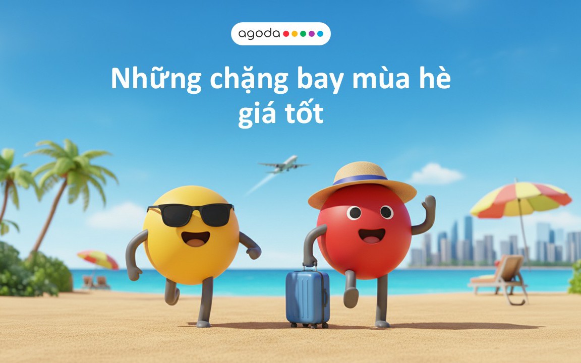 Agoda công bố 2 chặng bay có giá vé tốt nhất trong mùa du lịch hè 2026