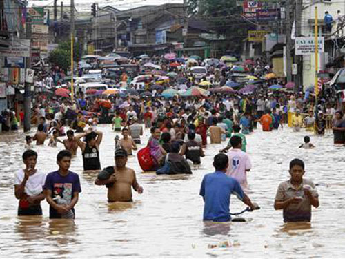 Lũ lụt hoành hành ở Philippines