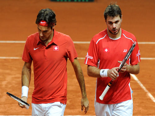 Federer thua luôn trận đôi, Thụy Sĩ bị loại khỏi Davis Cup
