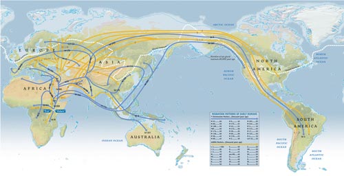 Khẳng định giả thuyết di cư của người cổ đại