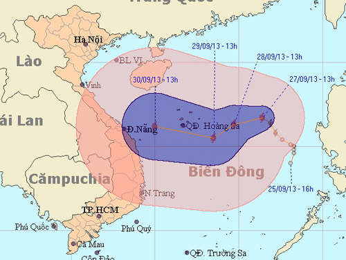 Xuất hiện cơn bão thứ 10 trên Biển Đông