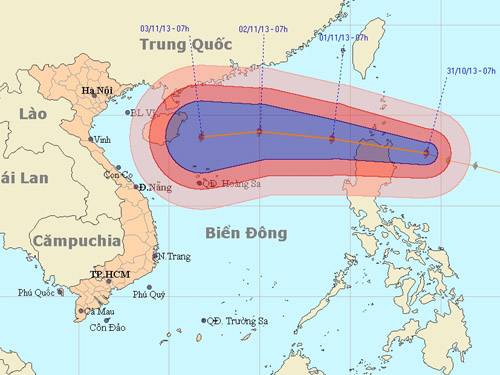 Bão Krosa mạnh thêm, có khả năng đổi hướng vào miền Trung