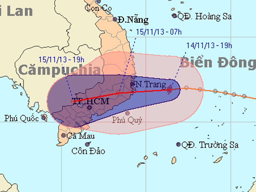 Áp thấp bất ngờ mạnh lên thành cơn bão số 15