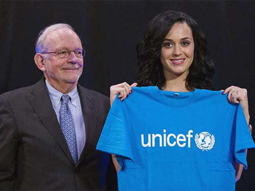 Katy Perry được bổ nhiệm làm Đại sứ thiện chí UNICEF