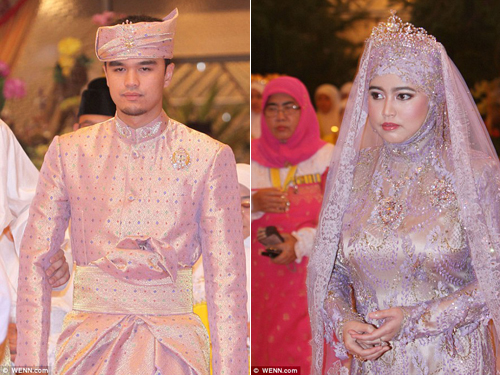 Công chúa Brunei lộng lẫy bên chú rể trẻ
