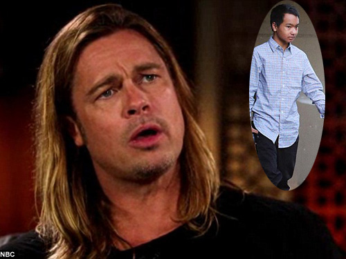 Brad Pitt chỉ cho riêng Maddox xem phim "12 Years A Slave"