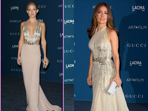 Kate Hudson-Salma Hayek “đọ dáng” trên thảm xanh