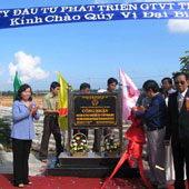 Gắn biển 3 công trình tại Khu Kinh tế mở Bắc Chu Lai