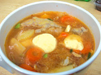 Canh kim chi chân gà
