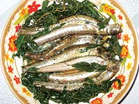 Cá kèo kho rau răm