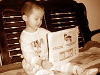 Cháu bé 30 tháng tuổi biết đọc