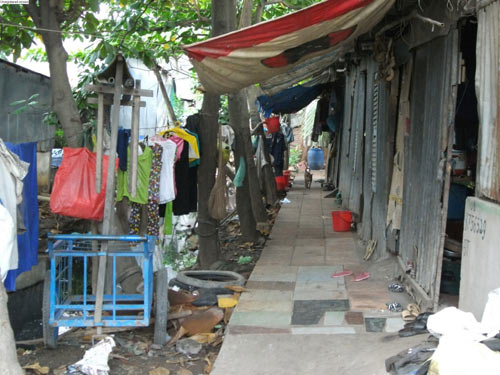 Gian nan nhà trọ công nhân