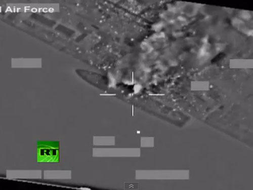 Video NATO đánh đắm tàu chiến của đại tá Gaddafi