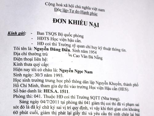 Giám thị ký nhầm, 28 thí sinh làm lại bài