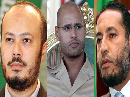 Quân nổi dậy bắt 3 con trai ông Gaddafi