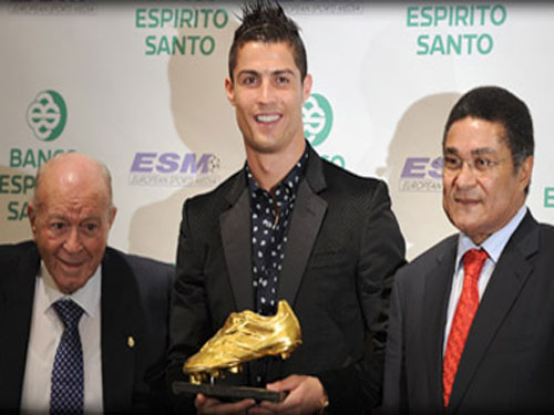 Ronaldo đoạt chiếc giày vàng châu Âu