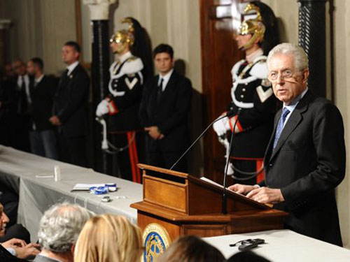 Ý đặt kỳ vọng vào Thủ tướng tạm quyền Mario Monti