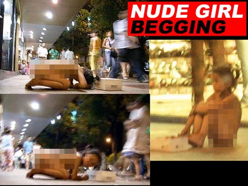 Dân Trung Quốc phẫn nộ vì bé gái ăn xin trần truồng