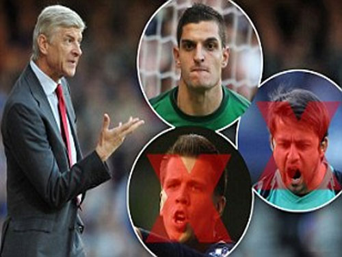 Thủ môn Arsenal "rủ nhau" chấn thương