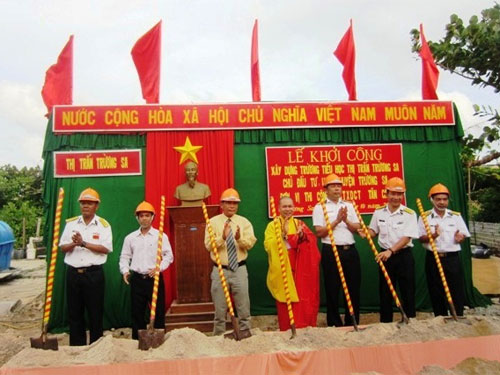 Khởi công xây trường học ở Trường Sa