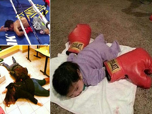 Tư thế knock-out của "tia chớp" Pacquiao gây sốt