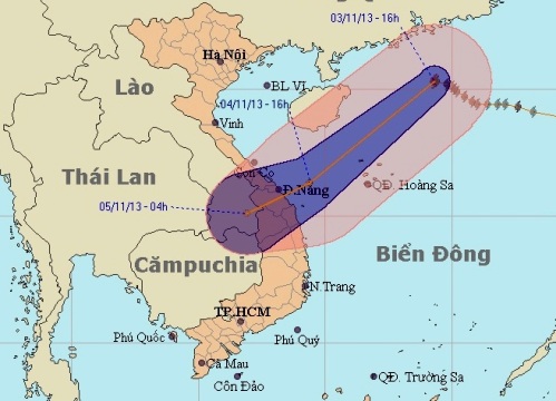 Bão Krosa có thể đổ bộ vào Thừa Thiên Huế - Quảng Ngãi