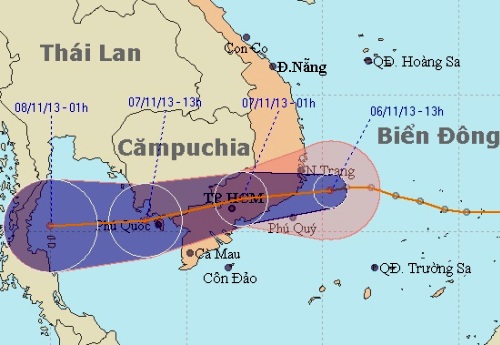 Áp thấp nhiệt đới vào miền Nam có thể không mạnh lên thành bão