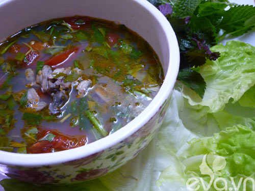 Canh trùng trục cho ngày nắng nóng