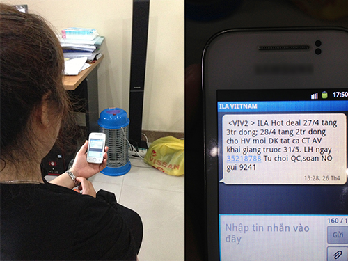 Tin nhắn “rác” quấy nhiễu