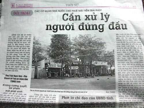 Một phóng viên bị dọa giết