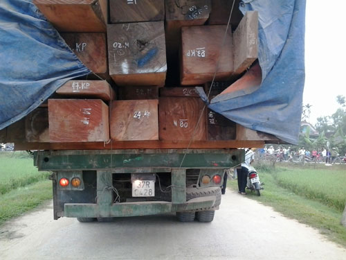 Né công an, container đâm cổng làng, tài xế chết tại chỗ