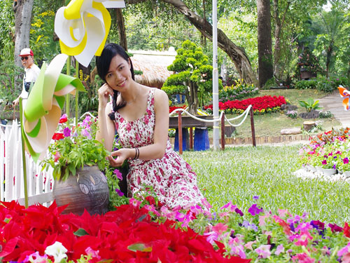 Nô nức thưởng hoa tại Hội Hoa Xuân Tao Đàn