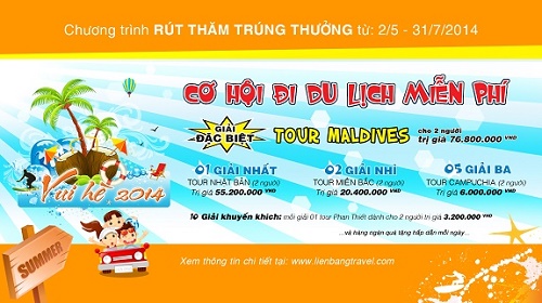 Vui hè 2014: Cơ hội du lịch miễn phí với Lien Bang Travelink