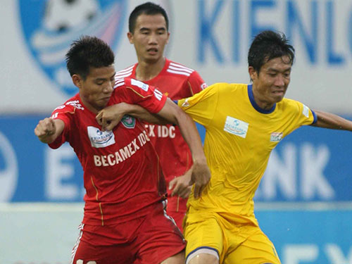 B.Bình Dương lại chót bảng