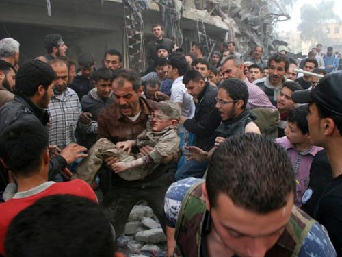 Quân đội Syria không kích trên cả nước