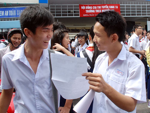 Tỉ lệ "chọi" vào lớp 10 công lập TPHCM