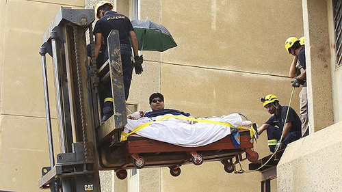 Trực thăng đưa thanh niên 610 kg đến bệnh viện