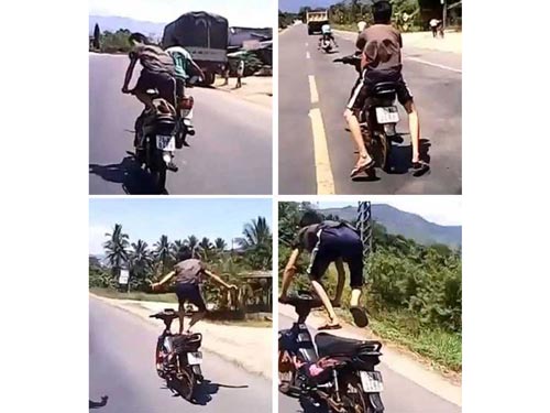 Xác định ba quái xế "làm xiếc" đăng trên Youtube