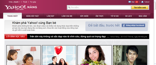 Yahoo! ra mắt website dành riêng cho phái đẹp