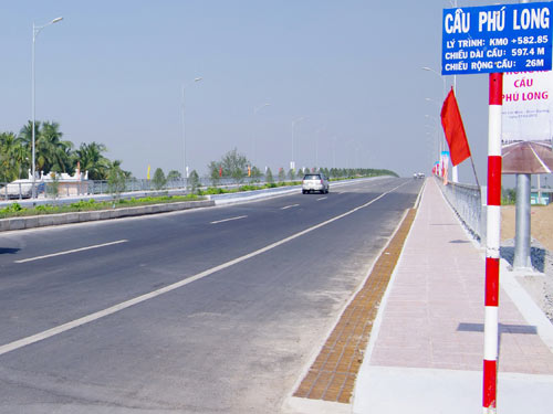 Có cầu Phú Long, lộ trình rút ngắn 10 lần
