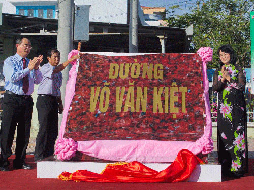 Đặt tên đường Võ Văn Kiệt tại TP Vĩnh Long